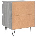 vidaXL Table de chevet sonoma gris 40x35x50 cm bois d’ingénierie