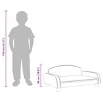 vidaXL Canapé pour enfants taupe 70x45x30 cm tissu