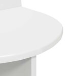 vidaXL Table de chevet Blanc 40 x 35 5 x 45 5 cm Bois d’ingénierie