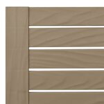 vidaXL Chaise longue marron clair 155x58x83 cm polypropylène