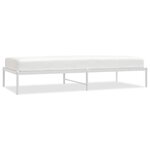 vidaXL Cadre de lit métal sans matelas blanc 90x200 cm