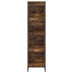 vidaXL Bibliothèque Chêne Fumé 80 x 30 x 155 cm Bois d'ingénierie