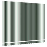 vidaXL Toile de rechange pour store banne Vert et blanc 400 × 350 cm