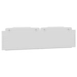 vidaXL Coussin de tête de lit Viana blanc 200 cm similicuir