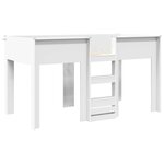 vidaXL Lit Superposé pour Enfants Blanc 100 x 200 cm Bois d'ingénierie