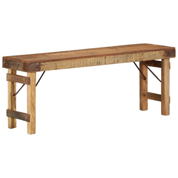 vidaXL Banc 110x35x46 cm en bois massif récupéré