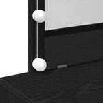 vidaXL Coiffeuse Chêne noir 100 x 40 x 120 cm Bois d'ingénierie