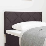 vidaXL Tête de lit design en blocs  marron foncé  80 cm  tissu