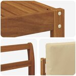 vidaXL Ensemble de canapés d'extérieur 6 pc Naturel et Beige