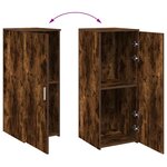 vidaXL Armoire de rangement chêne fumé 40x45x103 5cm bois d'ingénierie
