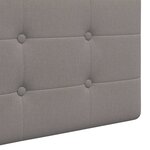vidaXL Tête de lit suspendue Taupe Tissu