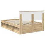 vidaXL Cadre de lit Sonoma 120 x 200 cm Bois d'ingénierie