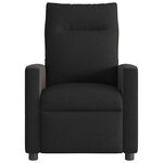 vidaXL Fauteuil de massage inclinable électrique Noir Tissu
