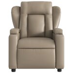 vidaXL Fauteuil de massage inclinable Cappuccino Similicuir
