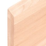 vidaXL Étagère murale 200x30x(2-4) cm bois de chêne massif non traité