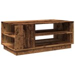 vidaXL Table basse vieux bois 102x55x43 cm bois d'ingénierie