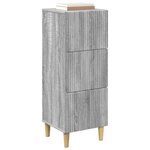 vidaXL Armoire à tiroirs Sonoma gris 33 x 34 5 x 90 cm