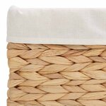 vidaXL Paniers de rangement 3 Pièces Naturel 40 x 30 x 18 cm