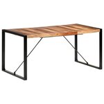 vidaXL Table à manger 160x80x75 cm bois massif
