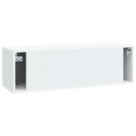 vidaXL Meuble TV mural Blanc 98 x 31 x 30 cm Bois d'ingénierie