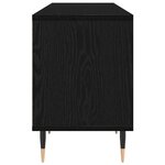 vidaXL Meuble TV Chêne noir 150x30x44 5 cm Bois d'ingénierie