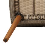 vidaXL -chaises de jardin avec coussins 2 Pièces Noir Poly Rattan