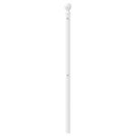 vidaXL Tête de lit métal blanc 100 cm