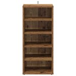 vidaXL Armoire à chaussures vieux bois 32x35x70 cm bois d'ingénierie