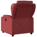 vidaXL Fauteuil de massage inclinable électrique rouge bordeaux
