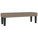 vidaXL Sommier à lattes de lit avec matelas Taupe 160x200 cm Tissu