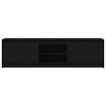 vidaXL Unites TV 2 Pièces Noir 180 x 34 x 50 cm Bois d'ingénierie