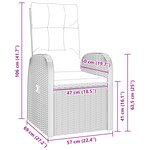 vidaXL Set de 5 pièces pour repas de jardin avec coussins - Rattan poly noir