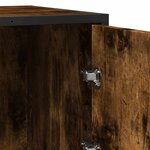 vidaXL Buffet chêne fumé 68x35x76 cm bois d'ingénierie