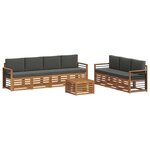 vidaXL Ensembles de canapés 8 pc Naturel et Anthracite