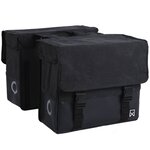 Willex Sacoches de vélo 48 L Noir mat et noir