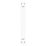 vidaXL Pieds de table à manger en forme de V  3 pièces  blanc  80 x (72-73 3) cm  acier