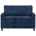 vidaXL Canapé Bleu marine 126 x 81 x 87 5 cm Polyester
