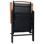 vidaXL Chaises de jardin pliables lot de 2 aluminium et textilène noir
