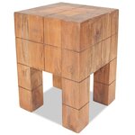 vidaXL Tabouret bois d'acajou massif