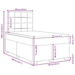 vidaXL Sommier à lattes de lit avec matelas Noir 120x200 cm Tissu