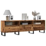 vidaXL Meuble TV vieux bois 150x30x44 5 cm bois d'ingénierie