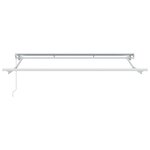 vidaXL Auvent Rétractable Blanc 250x200 cm tissu