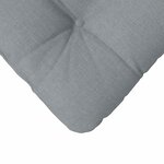 vidaXL Coussins de siège 4 Pièces Gris clair 45 x 45 x 12 cm tissu