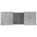 vidaXL Table basse gris béton 100x55x40 cm bois d'ingénierie