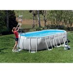Intex kit piscine prism frame ovale tubulaire (l)6,10 x (l)3,05 x (h)1,22m