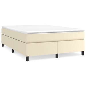 vidaXL Cadre de lit sans matelas crème 140x190 cm similicuir