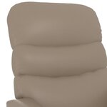 vidaXL Fauteuil de massage électrique Cappuccino Similicuir