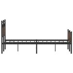 vidaXL Cadre de lit sans matelas chêne marron 120x190 cm
