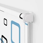 vidaXL Store enrouleur de douche avec cassette largeur du tissu 96 cm