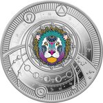 Pièce de monnaie en Argent 500 Francs g 10 Millésime 2025 Zodiac Signs 2025 LEO